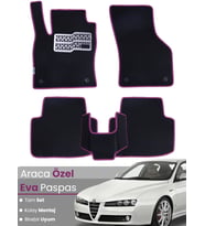 ALFA ROMEO 159 (2005-2011) Uyumlu EVA Paspas Tam Set–Araca Özel,Kolay Montaj,Su Geçirmez