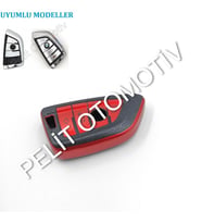 Bmw  X1 X3 X5 X6 X7  Anahtar Kılıfı Süperlüx Keyless Kırmızı