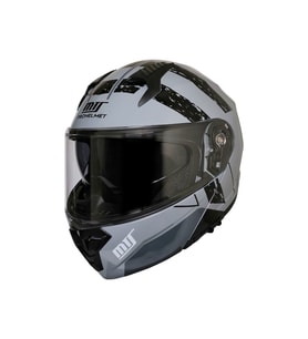 Motosiklet Çene Açılır Kask Güneş Vizörlü Ece 22.06 Sertifikalı Yeni Sezon Motor Kaskı V2 Grey (Gri)