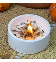 Amber Kokulu, Ahşap Çıtalı Mistik Soya Wax Mum