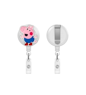 Peppa Pig Figürlü Yoyo Yaka Kartlık Tutucu