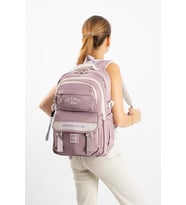 Ventis Unisex Okul Çantası Ortaokul Lise Sırt Çantası 43*30 Cm Su Geçirmez Kumaş Çok Cepli Vnt1-C