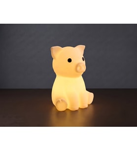 Riva Self Dekoratif Domuz Tasarımlı 3D Baskı Tealight Mumluk / Ambiyans Aydınlatma