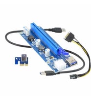 MinerKing Riser Versiyon 009S Bitcoin-Etherium Ekran Kartı Uzatma Aparatı (Siyah)