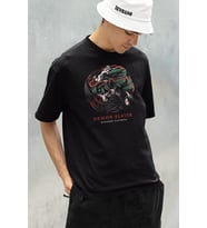 Demon Slayer Oyasumi Clothing Baskılı Unisex Oversize Anime Tişört
