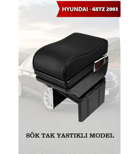 hyundai getz 2003 kol dayama Lüks Siyah Yastıklı geniş model Deri