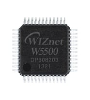 W5500 Ethernet Haberleşme Entegresi İnternet 48 Pin LQFP SPI 10/100 Ethernet MAC TCP UDP ICMP IPv4