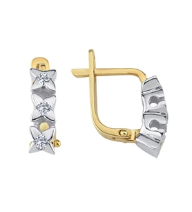 0,21 Karat Pırlanta Tria Küpe 0701E0014