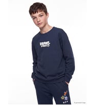 LCW Kids Lacivert Brawl Stars Baskılı Erkek Çocuk Sweatshirt
