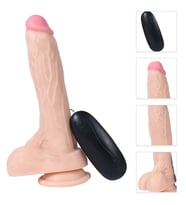 Dildo Series Dragon 21 Cm 10 Modlu Titreşimli Realistik Penis