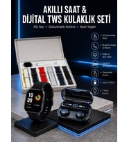 Yeni Model Akıllı Saat ve Kulaklık Kampanyası Nabızz Ölçer Bluetooth Bağlantılı Uzun Pil Ömrü