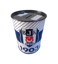 Beşiktaş Metal Kumbara Orta Boy Orjinal Lisanslı 1 Adet Bjk Kumbara Taraftar Kumbara Kara Kartal 12x9 cm (Siyah)