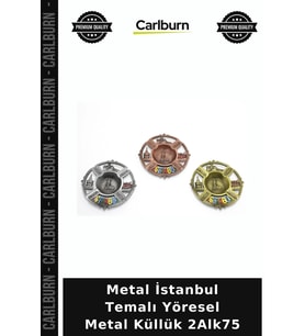 Özel Üretim Hediyelik Hatıra Dekoratif Metal İstanbul Temalı Yöresel Metal Küllük 2Alk75