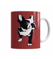BullFrances Pug Köpek Kupa Bardak Porselen