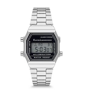 Forentina Gri Unisex Metal Retro Kol Saati PS1986