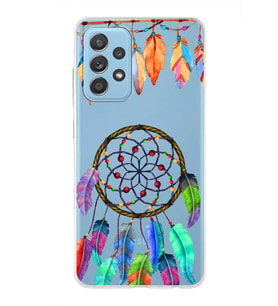 PrintiFy Samsung Galaxy A52 5G ile Uyumlu 1mm Slim Fit Nazar Boncuğu 6 Baskılı Şeffaf  Kılıf