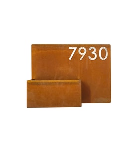 Corten Numaralı Modern Saksı