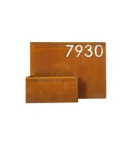 Corten Numaralı Modern Saksı