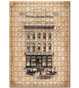 Cakapuzzle Geçmişte Reklam Afişi Görseli Puzzle Yapboz MDF (Ahşap) (120 Parça)