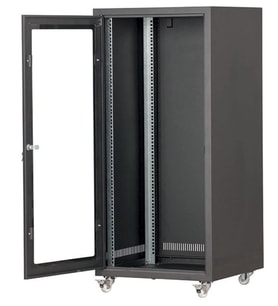 SETRACK 19'' 26U 600X600 TEKERLEKLİ CAMLI RACK KABİNET
