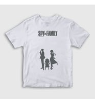 Presmono Unisex Çocuk Beyaz Poster V2 Anime Spy X Family T-Shirt 318559tt (Beyaz)