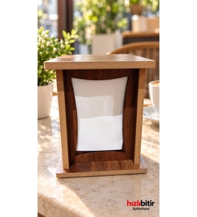 ByMyHand Paslanmaz Ahşap Ev Lokanta Restoran Cafe ve Lokanta İçin Peçetelik
