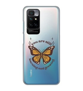 Redmi 10 2022 Uyumlu Kelebek Desenli Şeffaf Telefon Kılıfı
