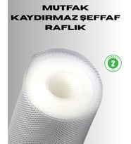 Kaydırmaz şeffaf raflık çekmece örtüsü 45x300 cm