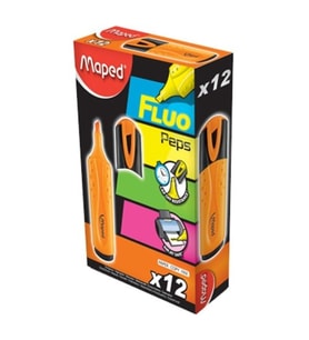 Maped Fosforlu Kalem Mono Turuncu İşaretleme Kalemi (12 Li Paket)