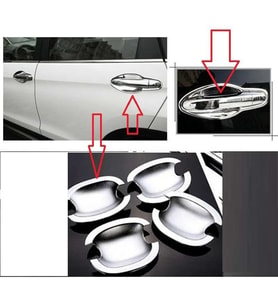 Hyundai Tucson Uyumlu 2004 2014 Dış Kapı Kolu İç Kaplama ABS Krom Parça