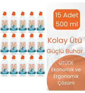 Zahmetsiz, Kolay ve Hızlı Ütüleme 15 Adet 500 ml - Ütü, Buhar Kazanlı Ütü, Kırışık Giderici Ütüler ve Robot Süpürgeler Için