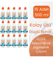Zahmetsiz, Kolay ve Hızlı Ütüleme 15 Adet 500 ml - Ütü, Buhar Kazanlı Ütü, Kırışık Giderici Ütüler ve Robot Süpürgeler Için