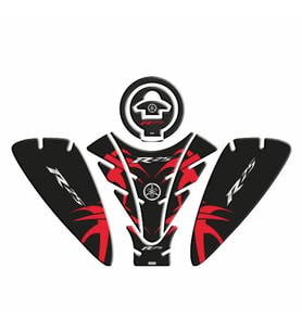 Yamaha R25 2019 Siyah-Kırmızı Tank Pad Set