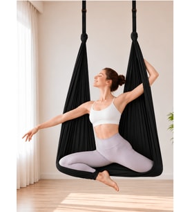 Beylini Yoga Hamağı Fly Salıncağı Yükseklik Ayarlanabilir Antigravity Esnek Askılı Denge Spor Aleti Pilates Fitness Denge Esneme Gerdirme Gelişim