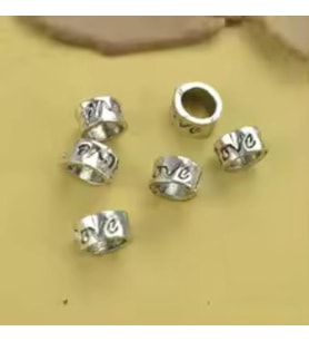 Love, Takantakana Worldshop, Pandora, Bileklik Uyumlu, Gümüş, Charm  (1Adet)