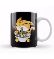 Kawaii Cat Ramen Bowl Funny Anime Noodles Kitty Kupa Bardak Porselen