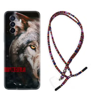 Huawei Nova Y70 Y90 Nova 9 SE  Kılıf Boyun Asklı Rasta Silikon Wolf Eyes 1758