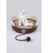 40cm Hasır Kedi Yatağı + Minder, Rahat ve Şık Tasarım