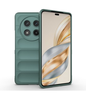 Honor Magic 7 Lite Kılıf Elde Tutma Kolaylıkla Kaydırmaz Kenar Line Dizayn Optie (Koyu Yeşil)