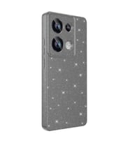 Vendas Xiaomi Redmi Note 13 Pro 4G Kılıf Kamera Korumalı Simli Lüks Zore Koton Kapak (Gri)