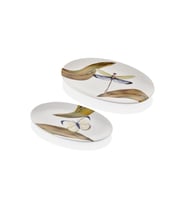 The Mia Blanche Oval Servis Tabağı 2 li Set  29-26 cm BLN0010