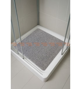 Banyo Paspası Duşa Kabin Paspası Su Sıçratmaz Paspas Kaydırmaz Paspas (70x70CM) (Gri)