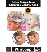#Bone Su Geçirmez Şeffaf Esnek Antialerjik Duş Yüzme Koruma Bebek Banyo Kulak Koruyucu Bant 10 Adet