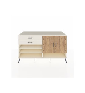 Kronos Konsol 4 Raflı 2 Çekmeceli 2 Kapaklı 176x59x99 Aytaşı-Çam/Aytaşı