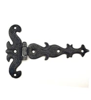 Antika Tarz Dekoratif Pirinç Kuyruklu Kelebek Menteşe - 94x147 Mm, Oksit