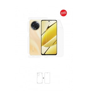 Realme 11 5G Ön, Arka ve Yan 360 Derece Tam Kaplama Tpu Film