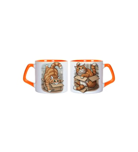 Ghostbastır Design Yaramaz Kedi Kupa Bardak Tek Adet 0555