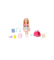 Barbie Seyahatte Chelsea™ Bebek Ve Aksesuarları, Yavru Köpeğiyle Seyahat Seti Hjy17