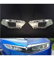 Honda Cıvıc Far Cam Halojen Ledsiz Tip Sağ Sol Set 2016-2021