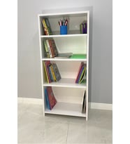 IRMAK MOBİLYA 4 Raflı Modern Kitaplık Dosya Kitap Rafı Ofis Ev Rafı Kitap Raf
